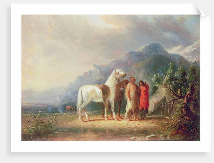 Sioux Camp Scene by Alfred Jacob Miller