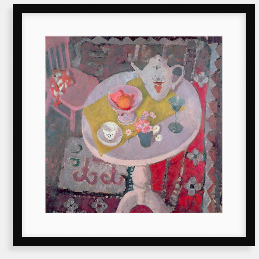 Round Table with Chinese teapot, 1945 by Anne Redpath