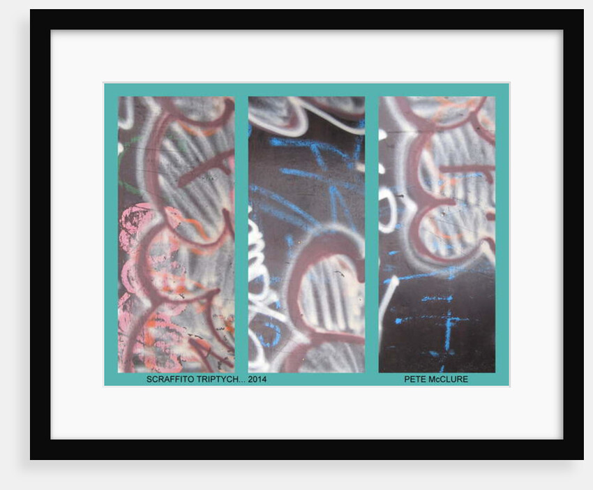 SGRAFFITO TRIPTYCH, 2013 by Peter McClure