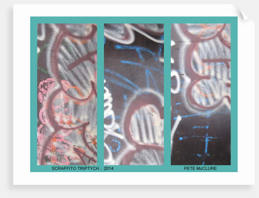 SGRAFFITO TRIPTYCH, 2013 by Peter McClure