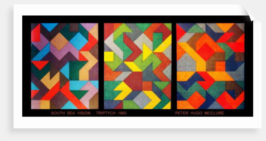 SOUTH SEA VISION. TRIPTYCH, 1994 by Peter McClure