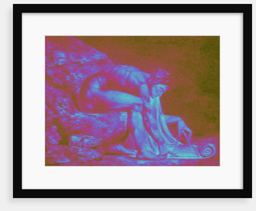 GEOMETRIST: ISAAC NEWTON...PIX-ELATED, 2014 by Peter McClure