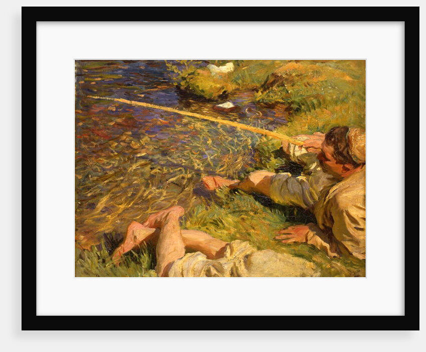 Val d'Aosta: A Man Fishing, c.1907 by John Singer Sargent
