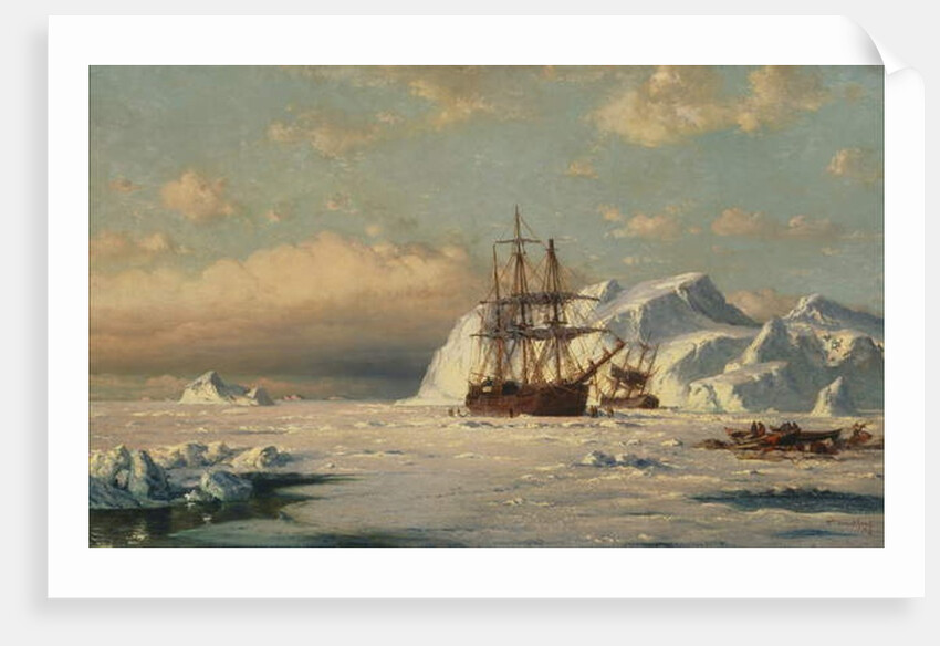 Caught in the Ice Floes, after 1870 by William Bradford