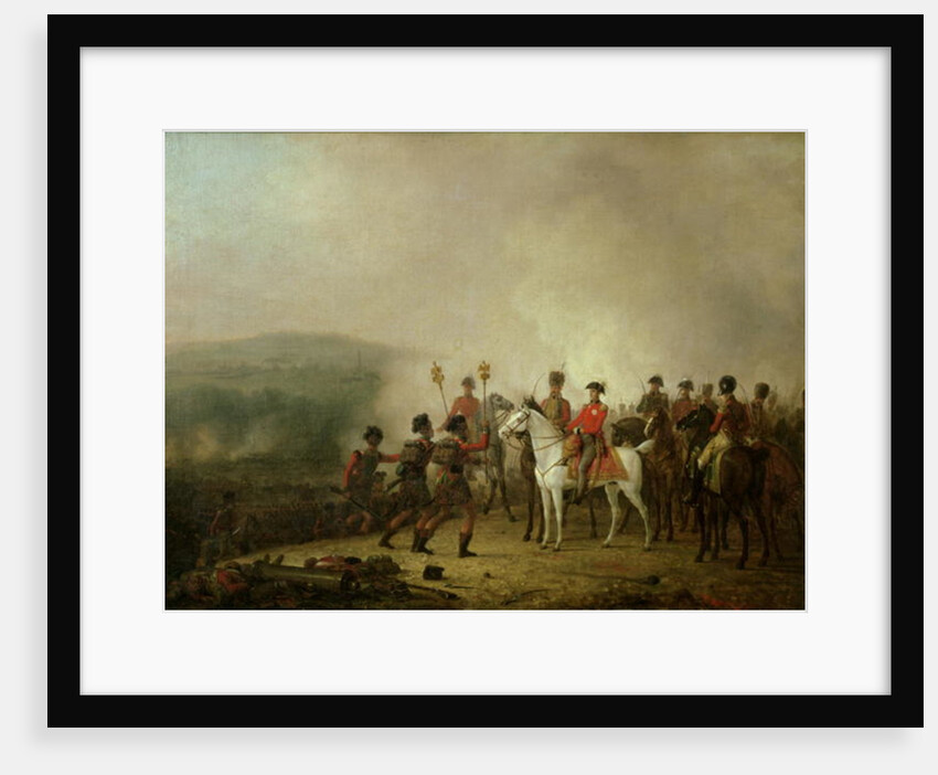 The Eagle Standards Taken at Waterloo Returned to Wellington, 18th June 1815 by Mathieu Ignace van Bree
