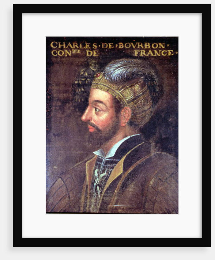 Portrait of Charles III Duke of Bourbon, 1617-38 by French School