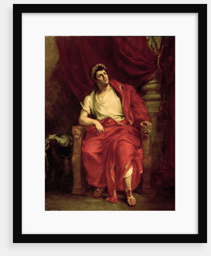 Portrait of Francois Joseph Talma as Nero in 'Britannicus' by Jean Racine 1857 by Ferdinand Victor Eugene Delacroix