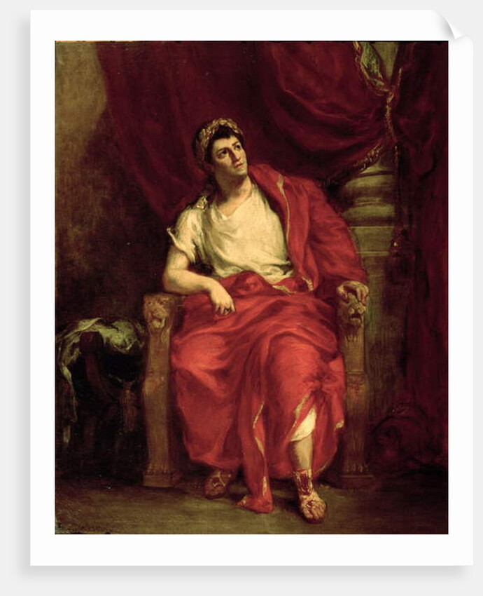 Portrait of Francois Joseph Talma as Nero in 'Britannicus' by Jean Racine 1857 by Ferdinand Victor Eugene Delacroix
