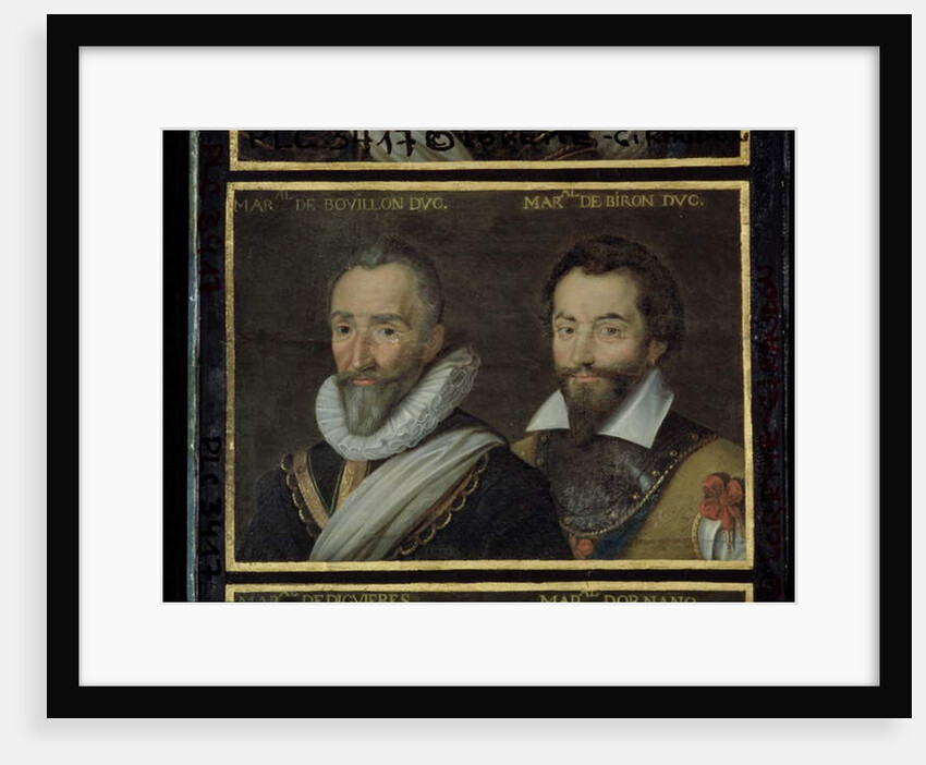 Henri de la Tour d'Auvergne Duke of Bouillon and Charles de Gontaut Duke of Biron, 1617-38 by French School