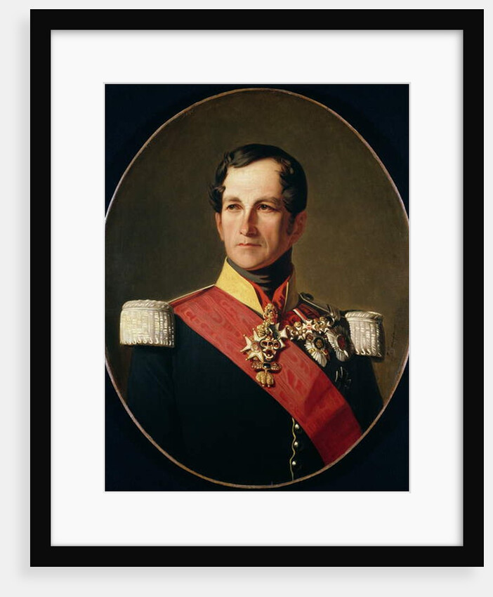 Portrait of Leopold I of Saxe-Cobourg-Gotha in the Uniform of a Cuirassier by Polydore Beaufaux