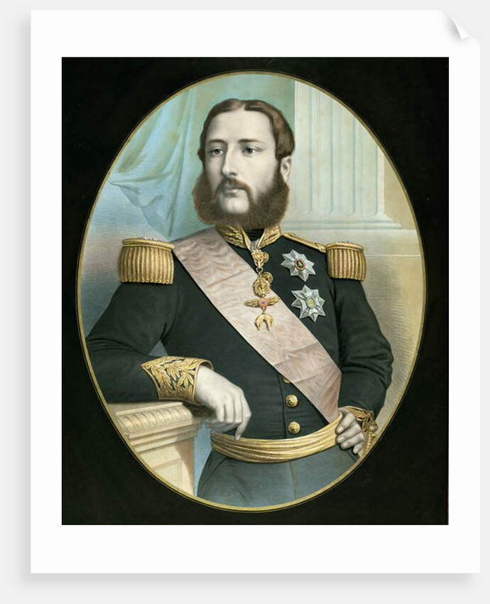 Leopold II c.1866-67 by Belgian School