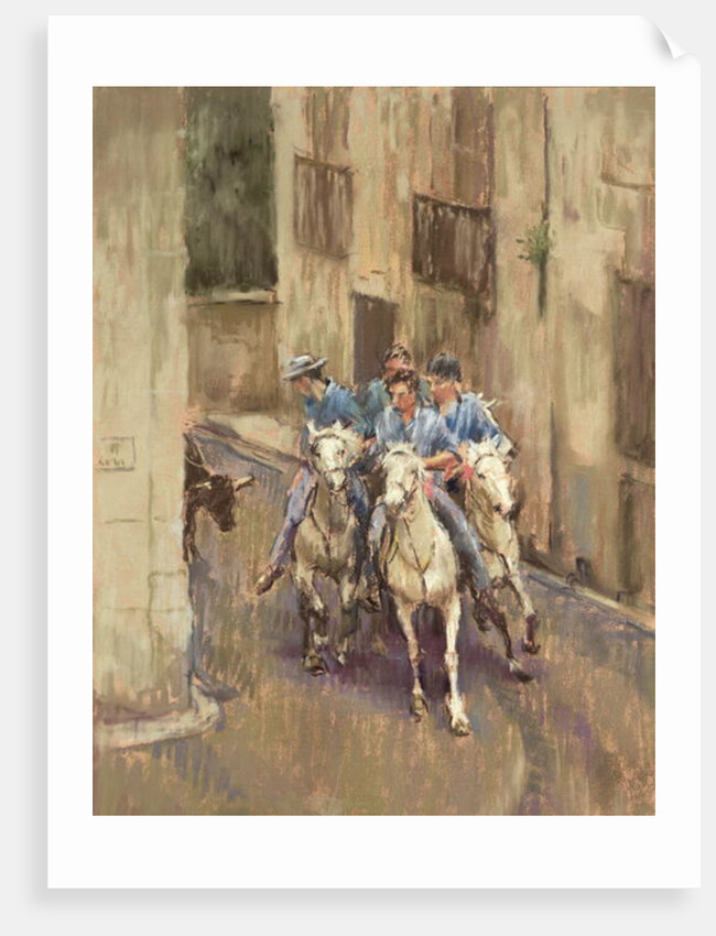 The Bull Run in Soubes by Pat Maclaurin