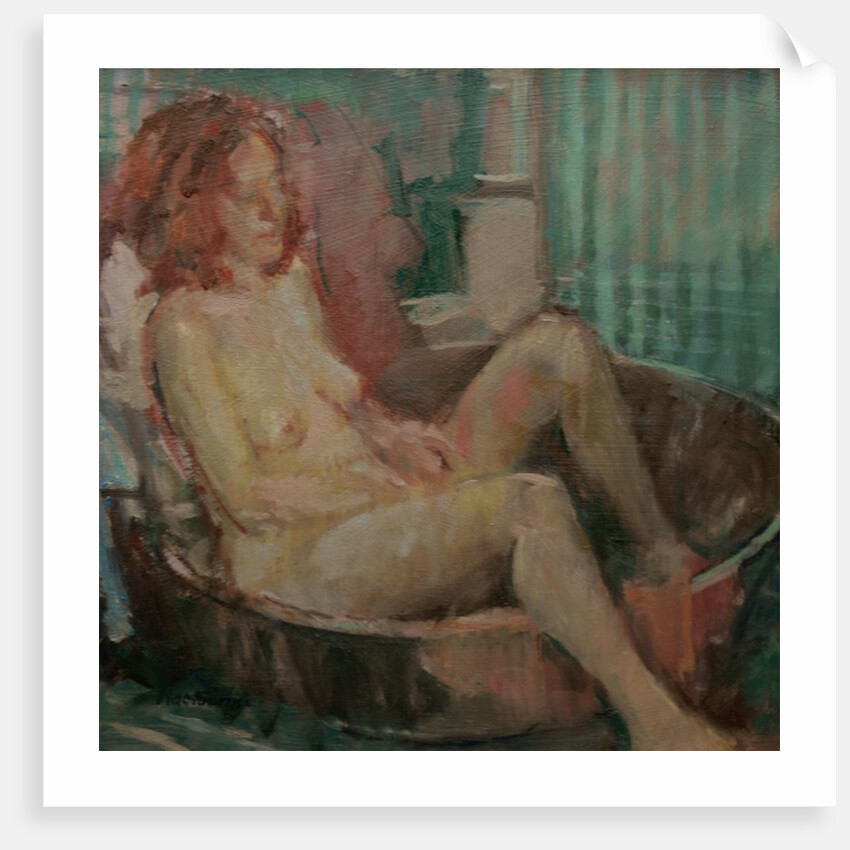 Nude in old tub, 2008 by Pat Maclaurin