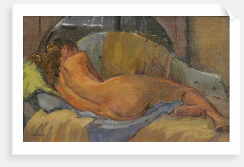 Nude on chaise longue, 2009 by Pat Maclaurin