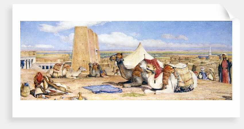 The Caravan - An Arab Encampment at Edfou, c.1861 by John Frederick Lewis