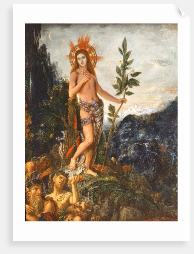 Apollo Receiving the Shepherds' Offerings, 1893-95 by Gustave Moreau