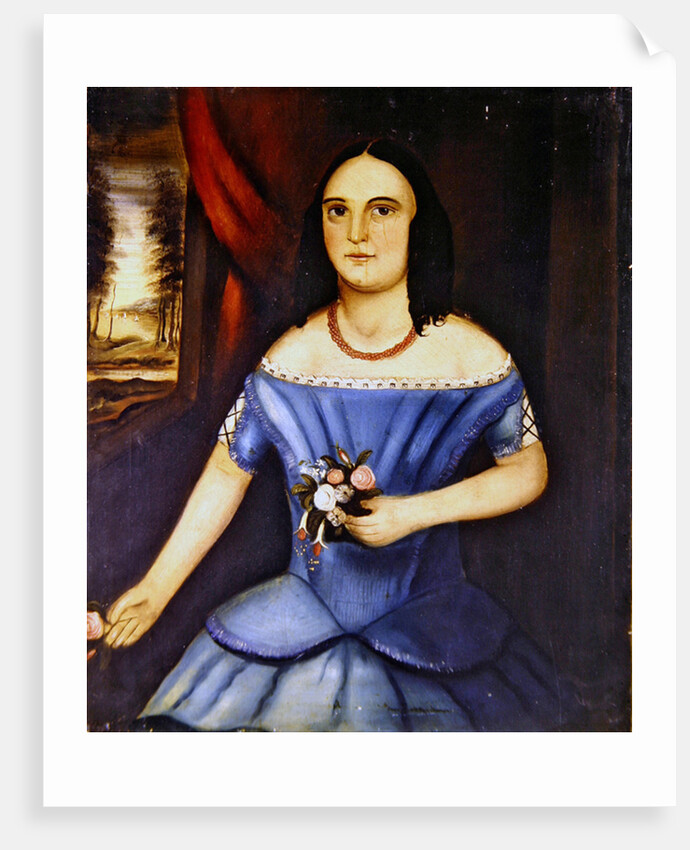 Portraits of a Brother and Sister, a pair by American School