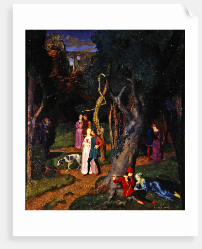 The Decameron, The Garden of the Villa by Theodor Baierl