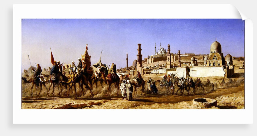 The Caravan, 1872 by Alberto Bozzo
