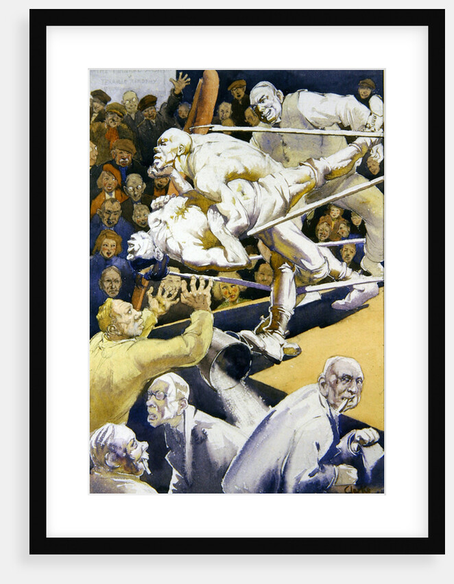 The Wrestling Match by Harry Clarke