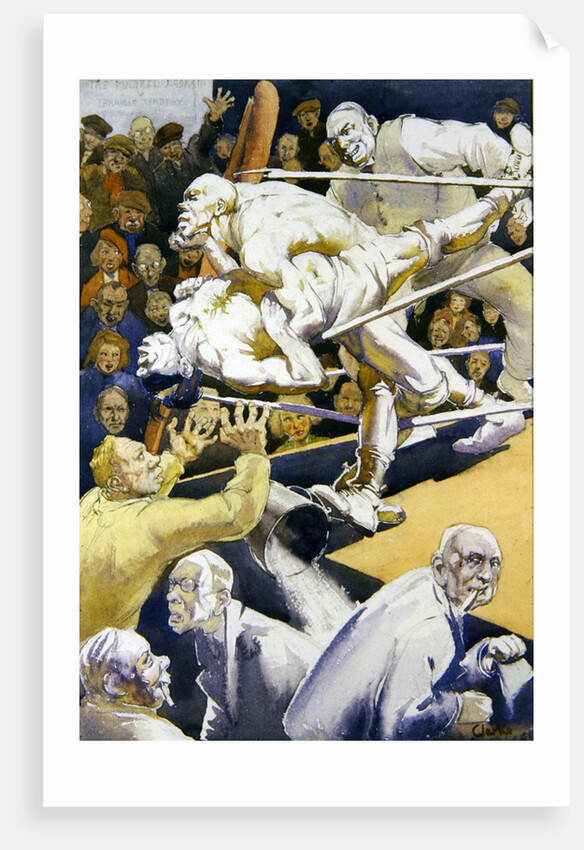The Wrestling Match by Harry Clarke