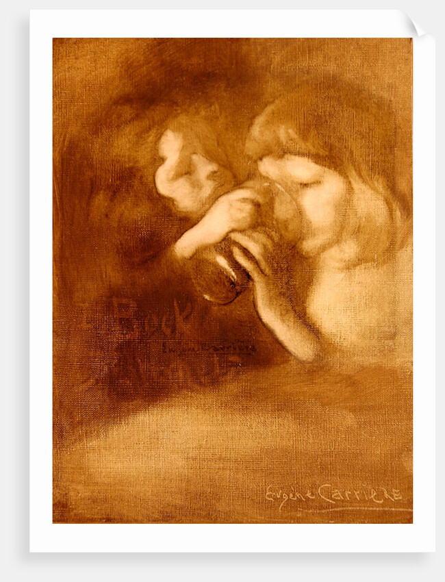 The Glass of Beer at Vernet's Cafe by Eugene Carriere