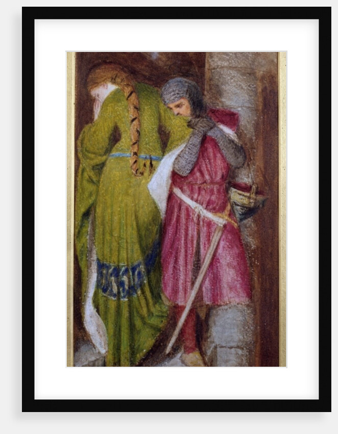 Meeting on the Turret Stair, Helellil & Hildebrand, 1864 by Frederick William Burton