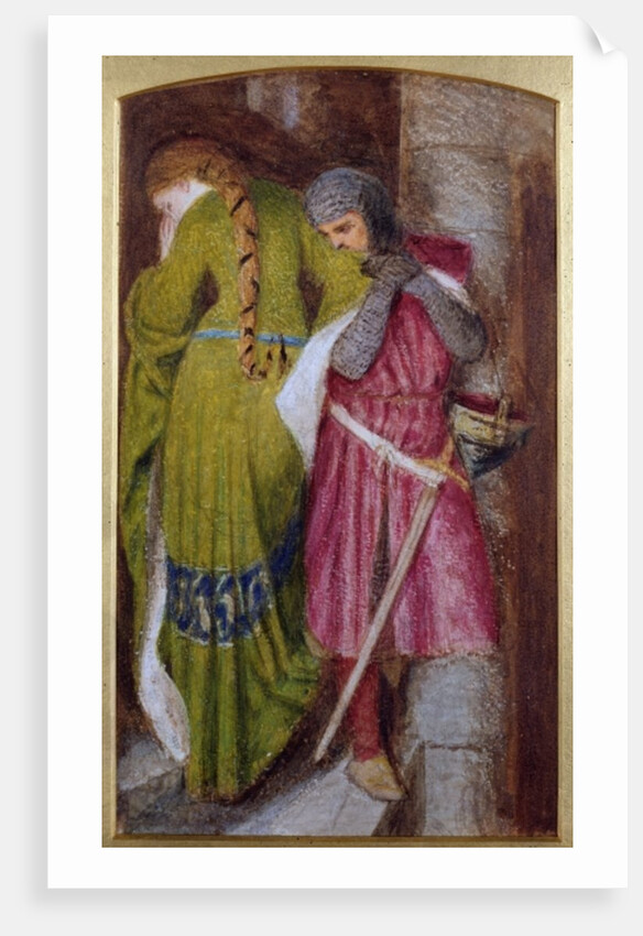 Meeting on the Turret Stair, Helellil & Hildebrand, 1864 by Frederick William Burton