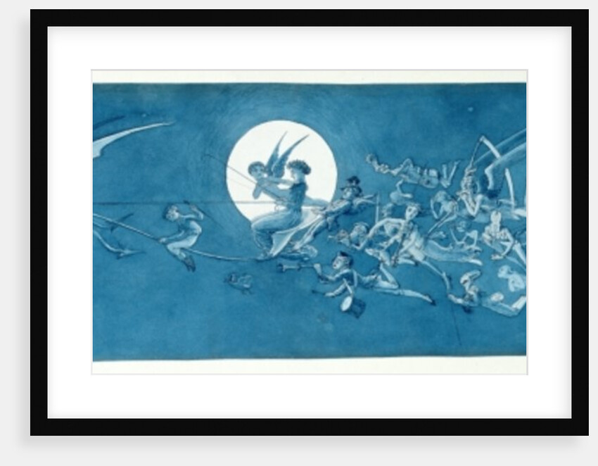 The dragon chariot and fairy minstrels cross the moon by Charles Altamont Doyle
