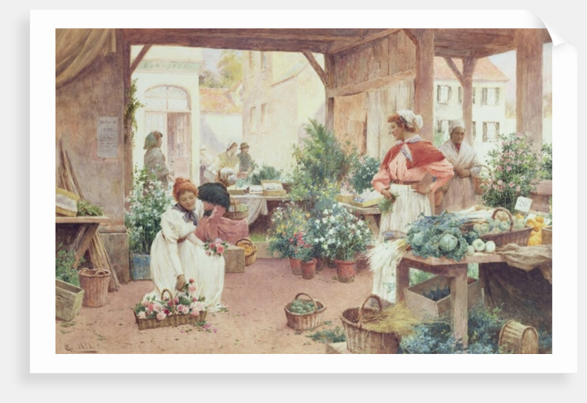 Early Morning Market, 1898 by Alfred Jr. Glendening