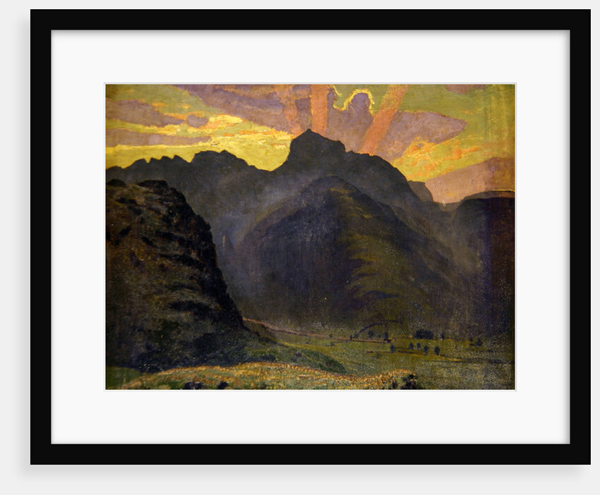 Sunrise in the Lake District, 1915 by James Hamilton Hay