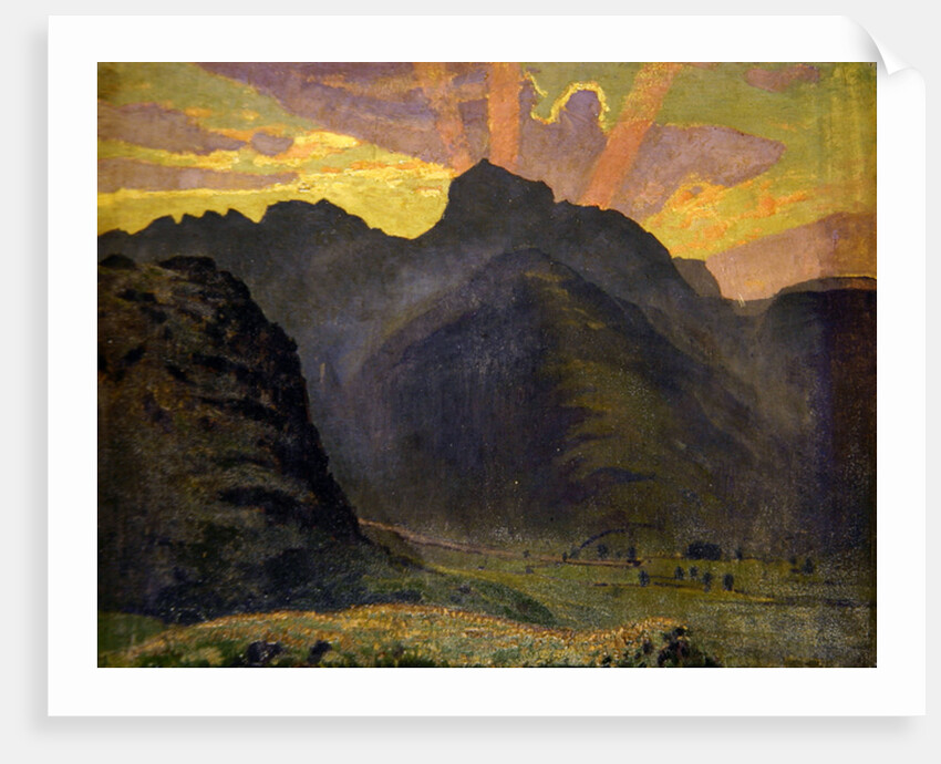 Sunrise in the Lake District, 1915 by James Hamilton Hay