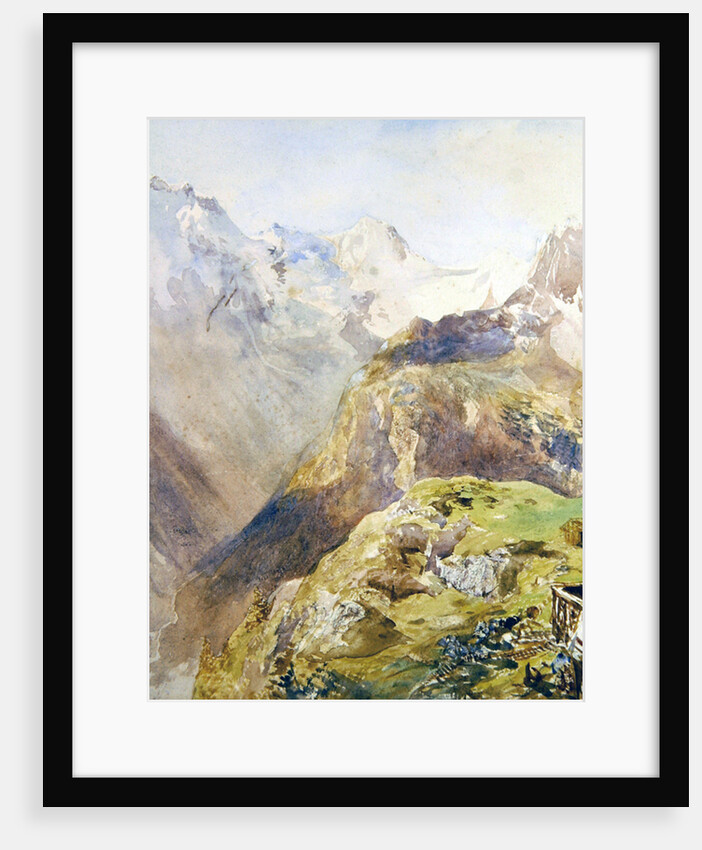 Lauterbrunnen Valley from Murren by Alfred William Hunt