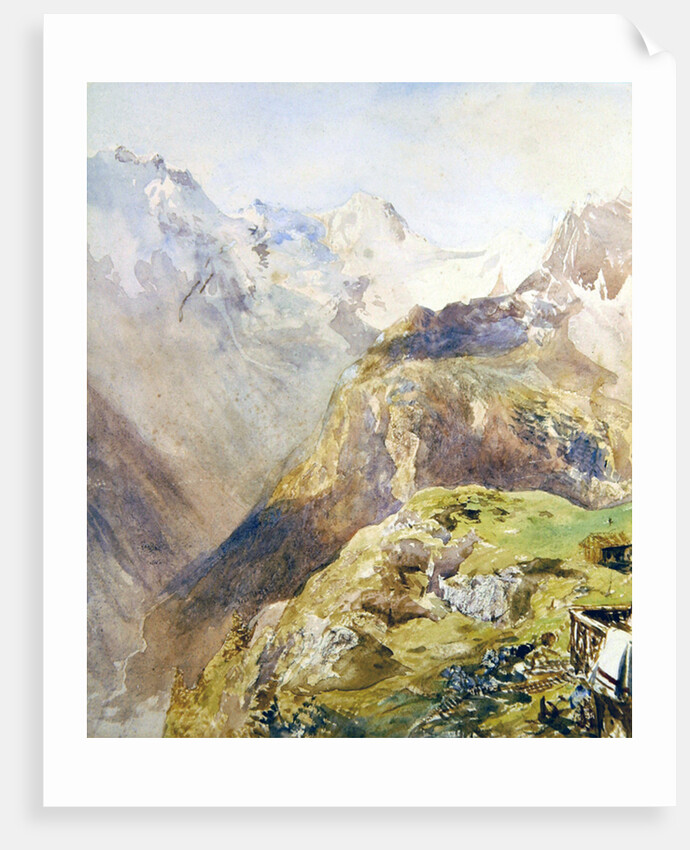 Lauterbrunnen Valley from Murren by Alfred William Hunt