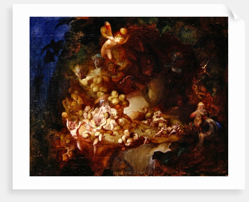 Titiana's Elves Robbing the Squirrel's Nest, 1854 by Robert Huskisson