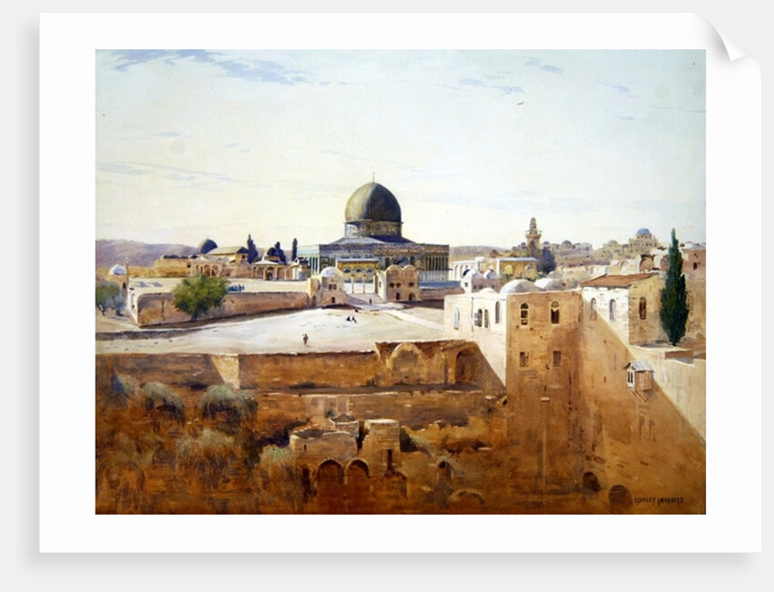 Dome of the Rock, c.1905 by Stanley Inchbold