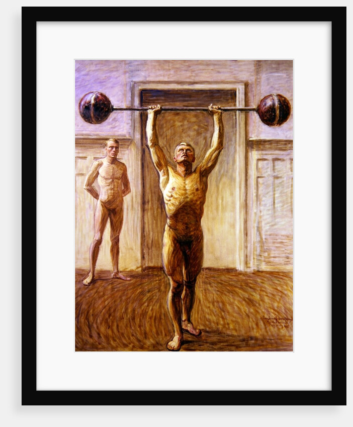 Pushing Weights with Two Arms Number 2, 1913 by Eugene Jansson