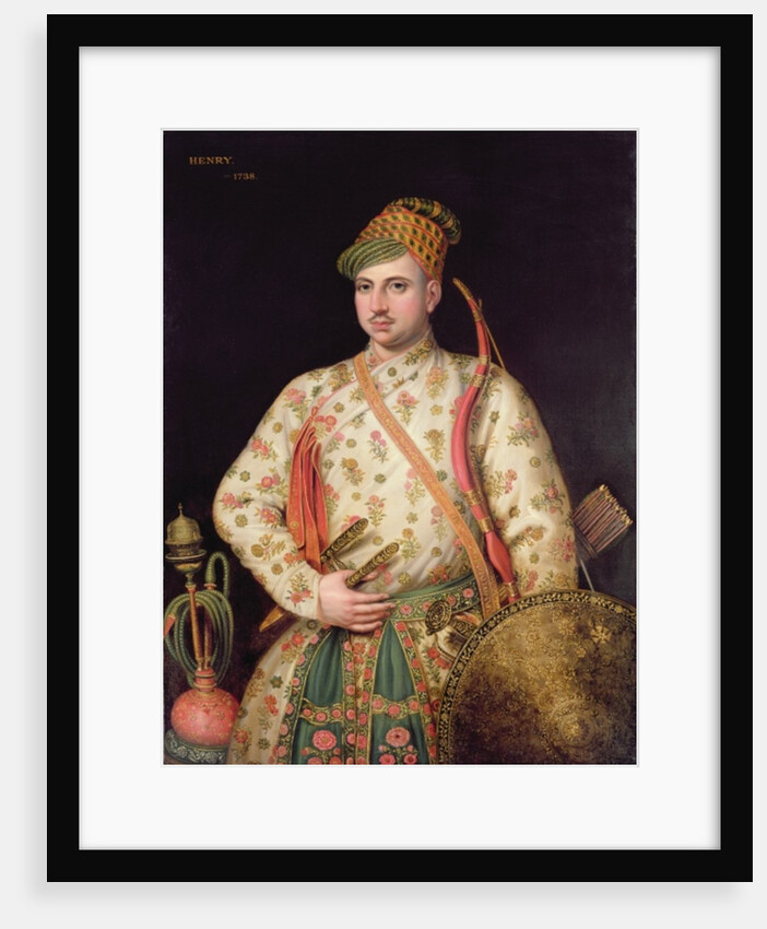 Portrait of a Gentleman in Royal Mogul Costume, 1738 by George Knapton