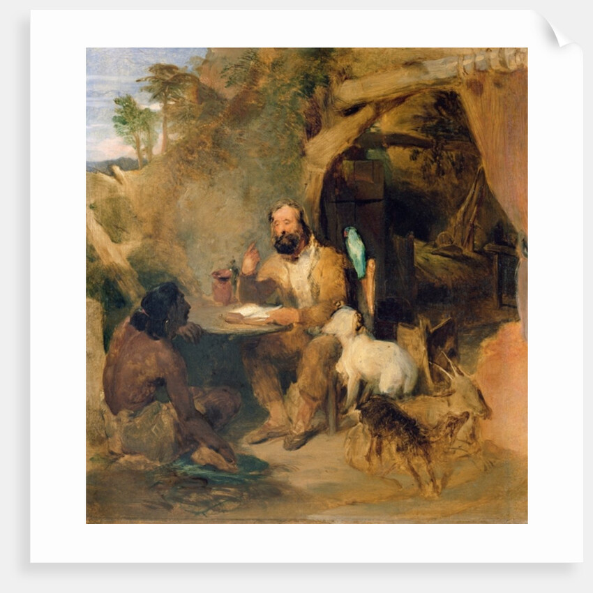 Robinson Crusoe, 1827 by Edwin Landseer