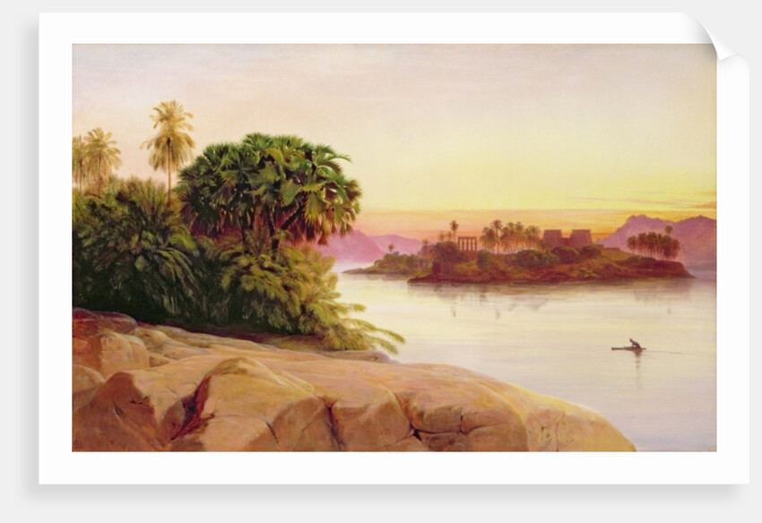 Philae, Egypt by Edward Lear