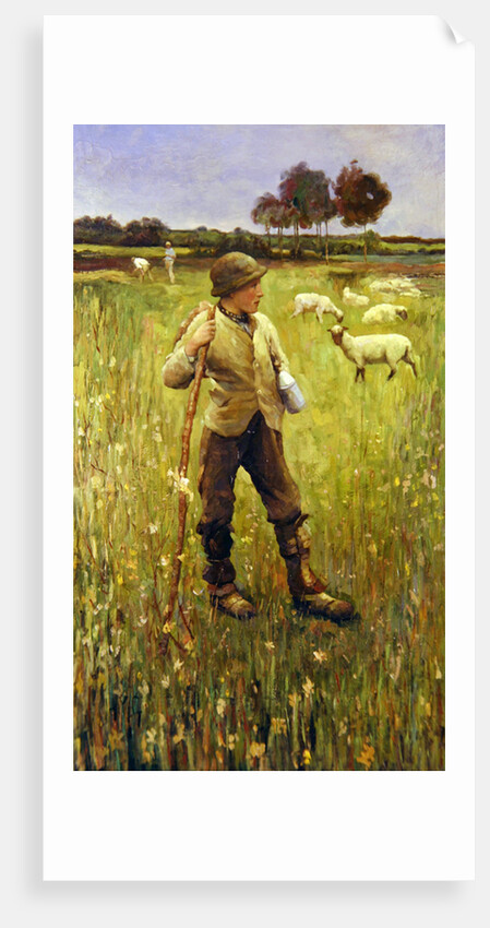 A Young Shepherd by School Newlyn