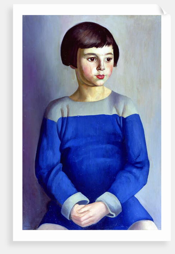 Child in Blue, 1918 by Bernard Meninsky