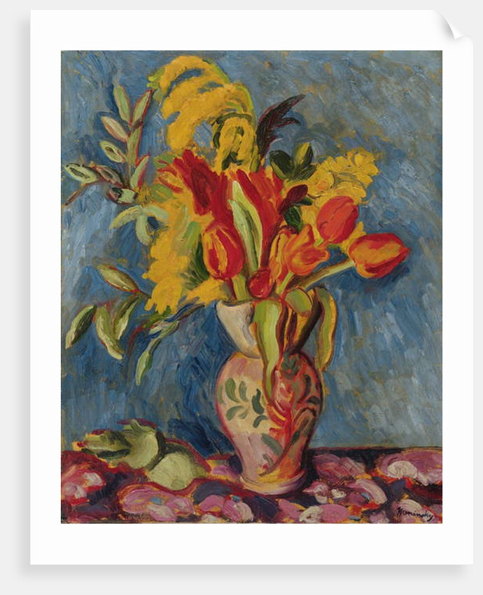 Still Life with Flowers in a Jug, c.1920 by Bernard Meninsky