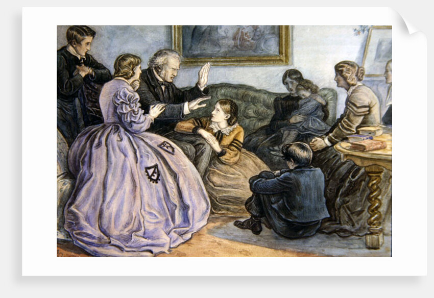 Christmas Story-Telling, A Winter's Tale, 1862 by John Everett Millais