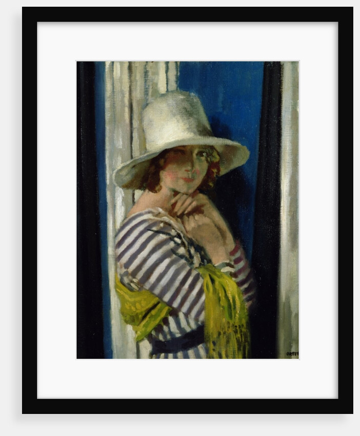 Mrs Hone in a Striped Dress, 1912 by William Orpen