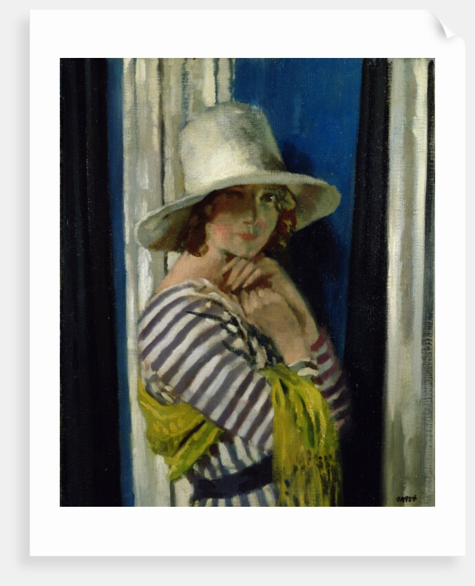 Mrs Hone in a Striped Dress, 1912 by William Orpen