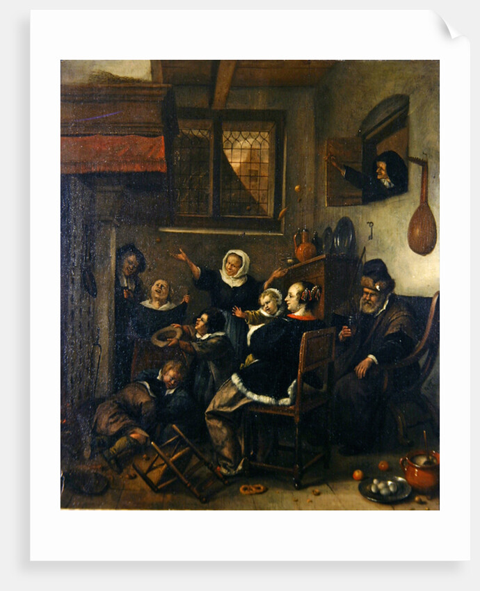 Interior scene, c.1660-70 by Jan Havicksz. Steen