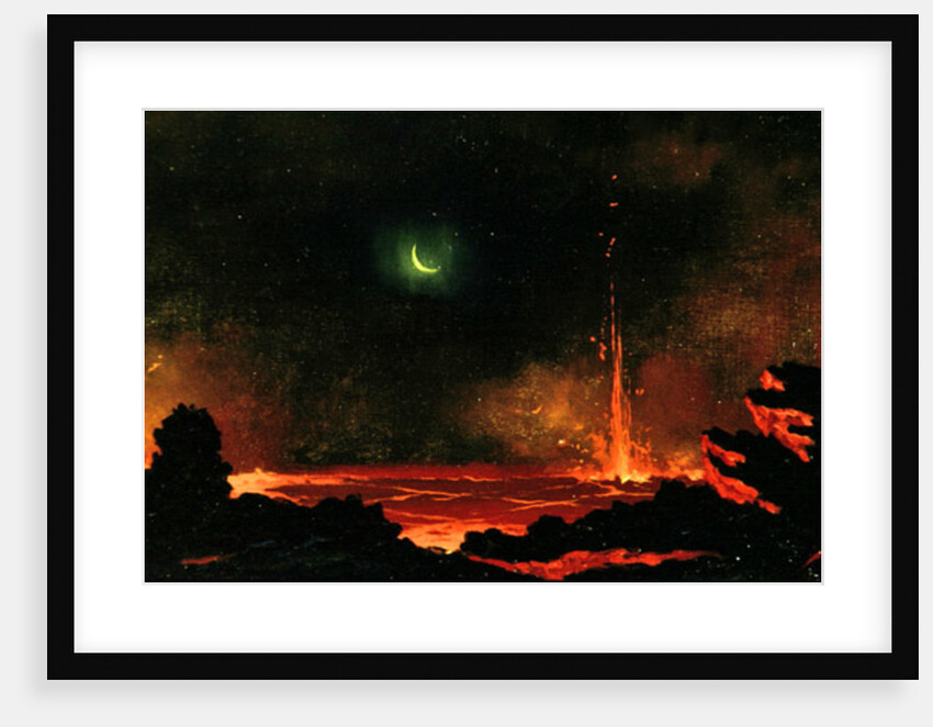 Volcano, Hawaii, 1888 by Jules Tavernier