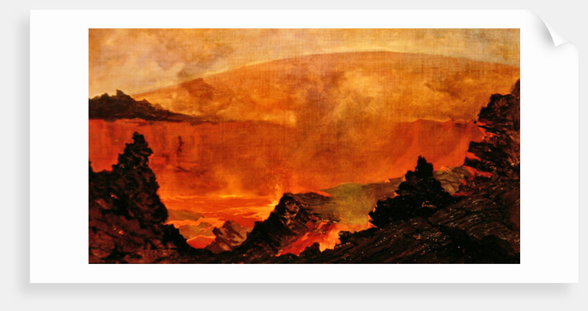 Volcano in Hawaii, 1888 by Jules Tavernier