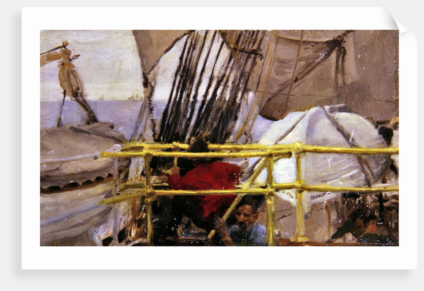 On board the sailing ship 'Roman Emperor', June 1890, 1890 by Henry Scott Tuke